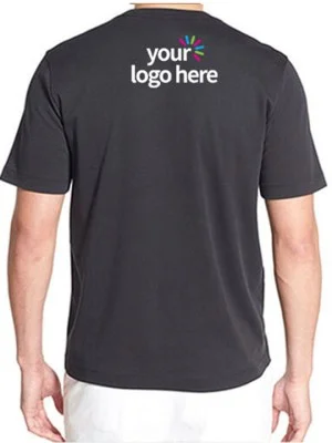 Personalized Blended Round Neck T-Shirt Black
