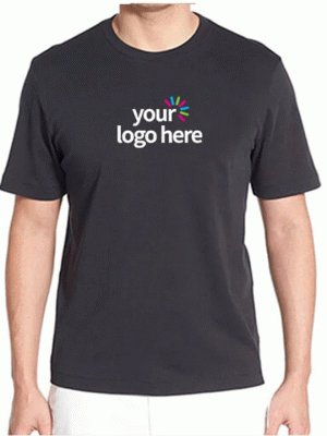 Personalized Blended Round Neck T-Shirt Black