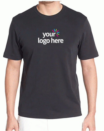 Personalized Blended Round Neck T-Shirt Black