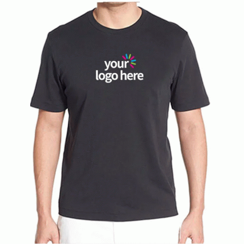 Personalized Blended Round Neck T-Shirt Black