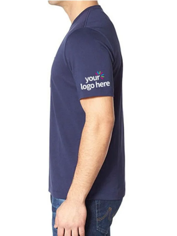 Personalized Blended Round Neck T-Shirt Navy Blue