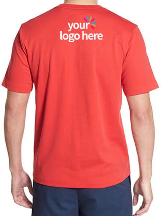 Personalized Blended Round Neck T-Shirt Red