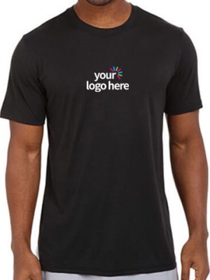 Customized Dri Fit Round Neck T-Shirt Black