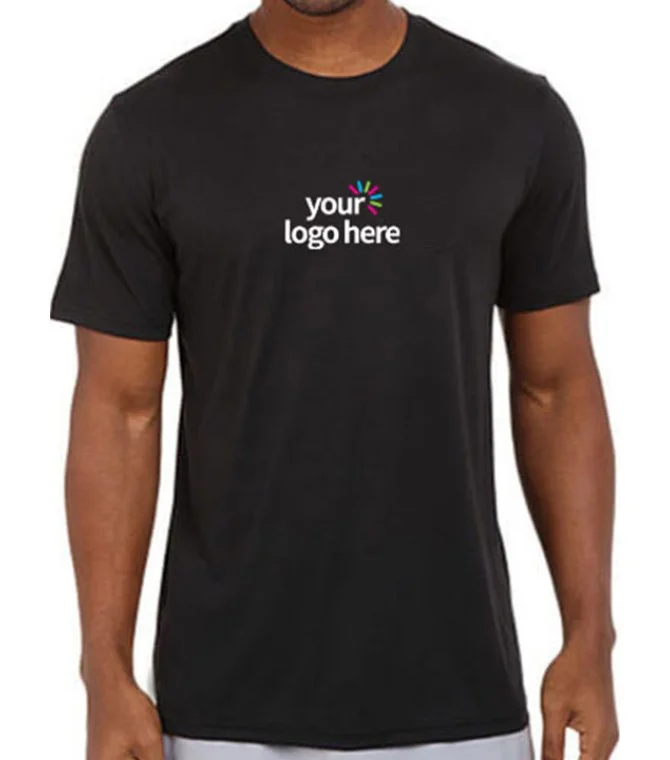 Customized Dri Fit Round Neck T-Shirt Black Customized Dri Fit Round Neck T-Shirt Black
