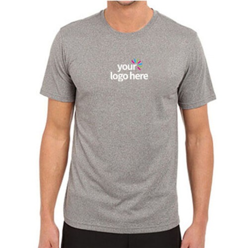 Customized Dri Fit Round Neck T-Shirt Gray