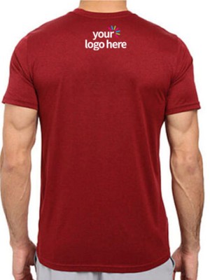 Customized Dri Fit Round Neck T-Shirt Red