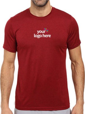 Customized Dri Fit Round Neck T-Shirt Red