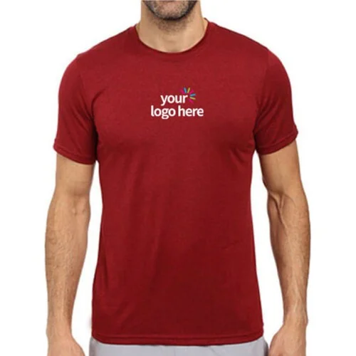 Customized Dri Fit Round Neck T-Shirt Red