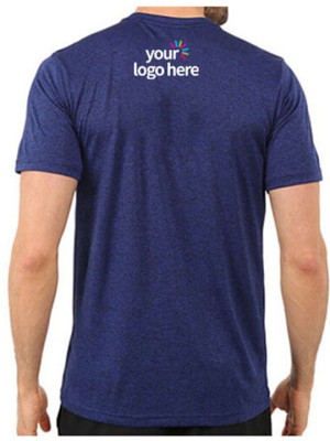 Customized Dri Fit Round Neck T-Shirt Navy Blue