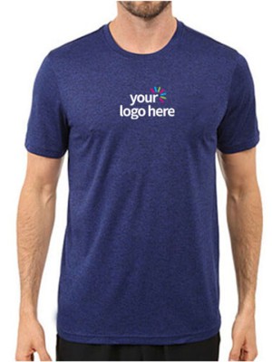 Customized Dri Fit Round Neck T-Shirt Navy Blue