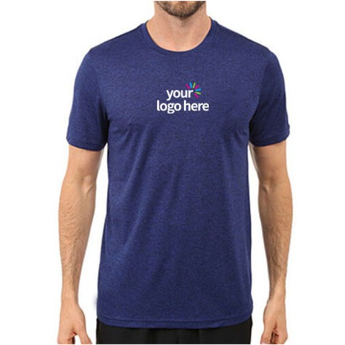 Customized Dri Fit Round Neck T-Shirt Navy Blue