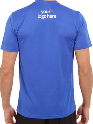 Customized Dri Fit Round Neck T-Shirt Blue Customized Dri Fit Round Neck T-Shirt Blue