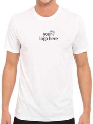 Customized Dri Fit Round Neck T-Shirt White