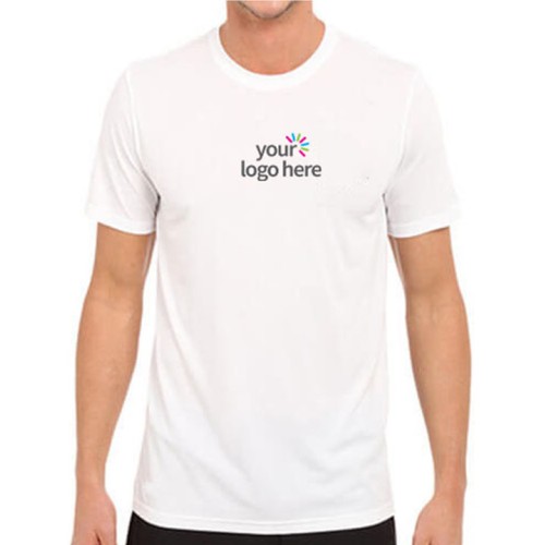 Customized Dri Fit Round Neck T-Shirt White