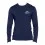 Long Sleeve Underscrub Round Neck T-Shirt Navy Blue 