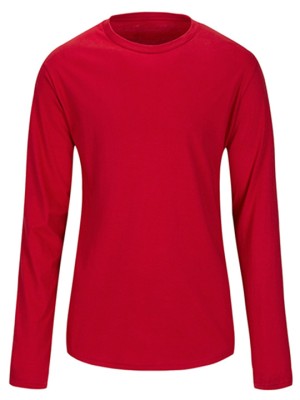 Long Sleeve Underscrub T Shirt Red