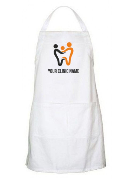 Dental Clinic Printed Dentist Apron Buy Customized Apron On uniformtailor.in