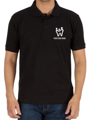 Embroidered Black Dentist T-Shirt 