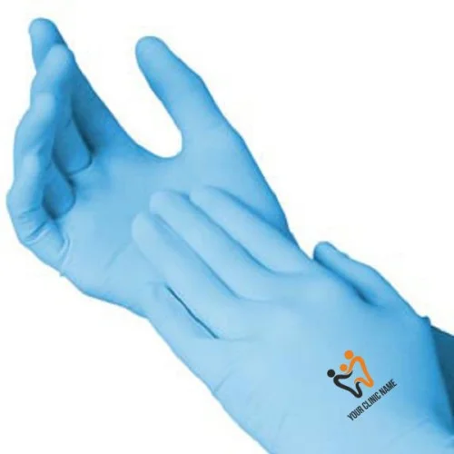 Medical Latex Gloves with Custom Logo Print