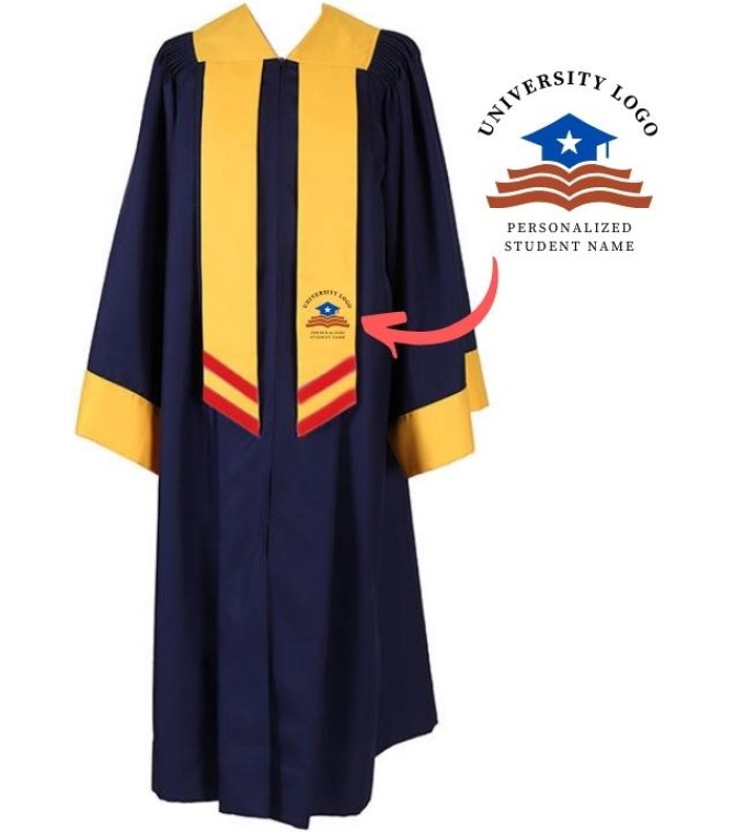 Personalized Academic Graduation Gown