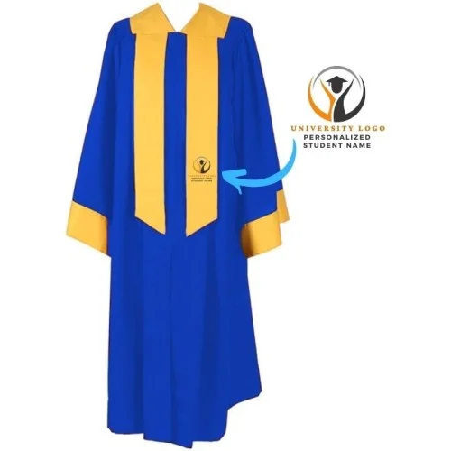 Traditional Blue Graduation Gown