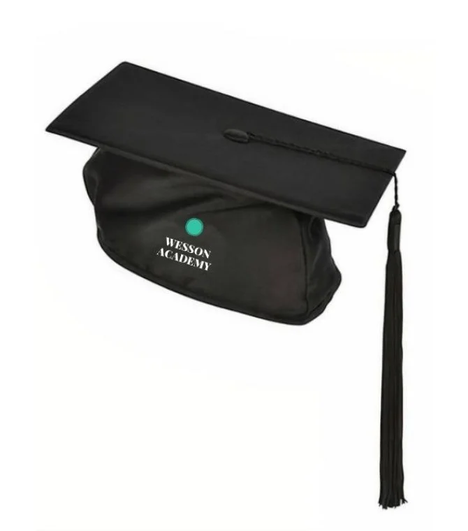 Stylish Personalized Black Graduation Cap Stylish Personalized Black Graduation Cap