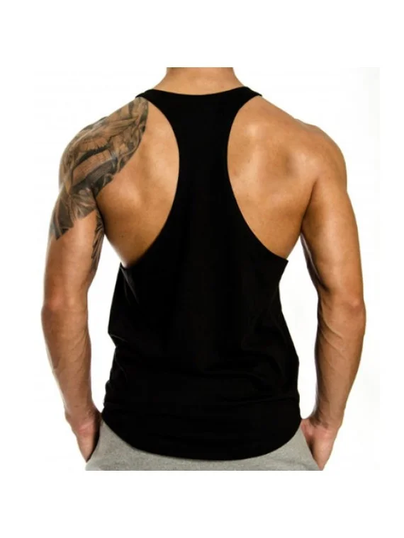 Customized Gym Stringer Black Customized Gym Stringer Black