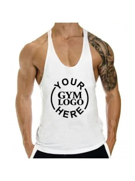 Customized Gym Stringer White
