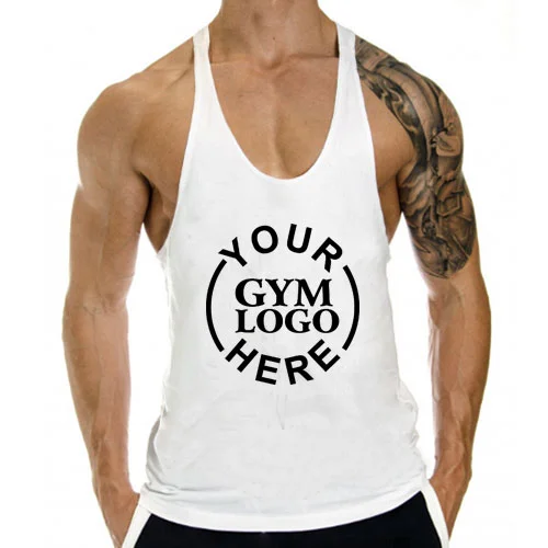 Customized Gym Stringer White