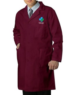 Versatile Unisex Lab Coat Maroon