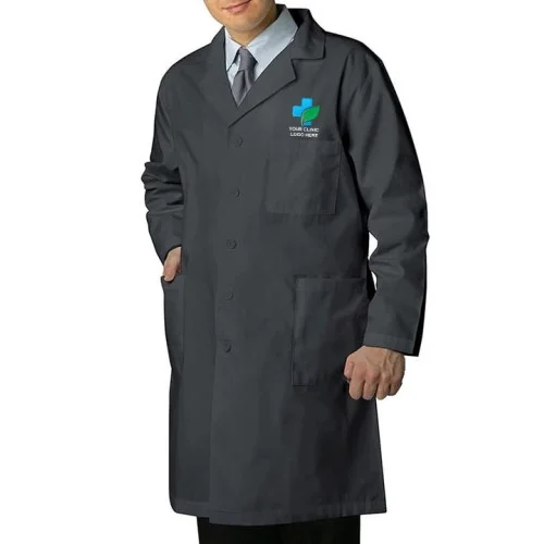 Versatile Unisex Lab Coat Charcoal