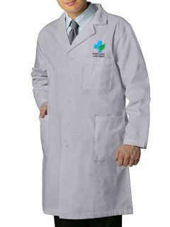 Versatile Unisex Lab Coat Gray