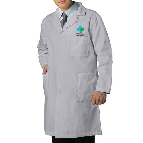Versatile Unisex Lab Coat Gray