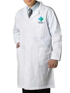 Versatile Unisex Lab Coat White