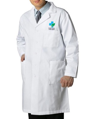 Versatile Unisex Lab Coat White