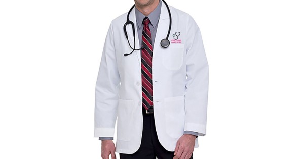 Executive Men s Lab Coat Personalized Medical Apron Hospital Uniform Tailor