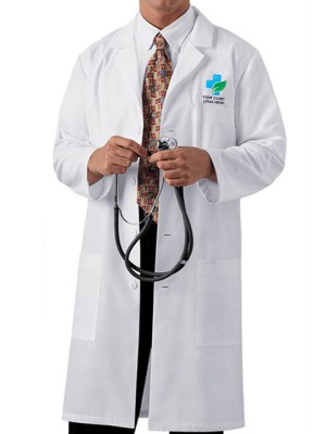 Custom Back Vented Lab Coat & Logo Doctor Apron