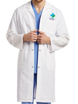 Professional Snap Button Lab Coat