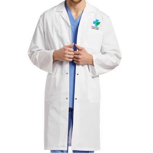 Professional Snap Button Lab Coat