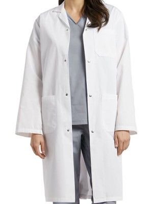 Professional Snap Button Lab Coat