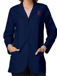 Classic Unisex Lab Coat Navy Blue