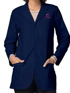 Classic Unisex Lab Coat Navy Blue