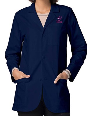 Classic Unisex Lab Coat Navy Blue