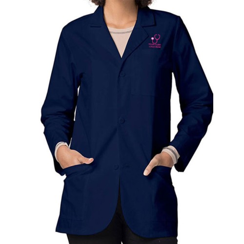 Classic Unisex Lab Coat Navy Blue