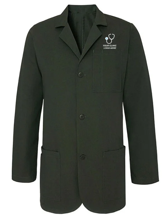 Classic Unisex Lab Coat Olive Green