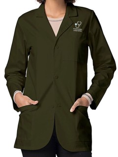Classic Unisex Lab Coat Olive Green
