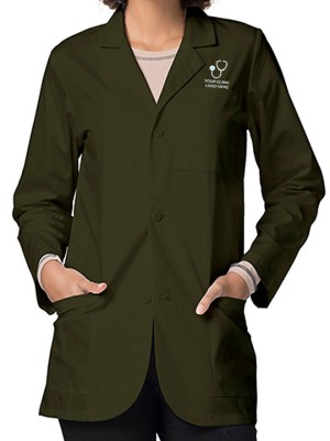 Classic Unisex Lab Coat Olive Green