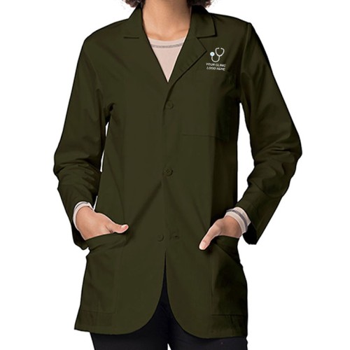 Classic Unisex Lab Coat Olive Green