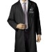 Unisex Long Medical Lab Coat Black