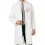 Unisex Long Medical Lab Coat White